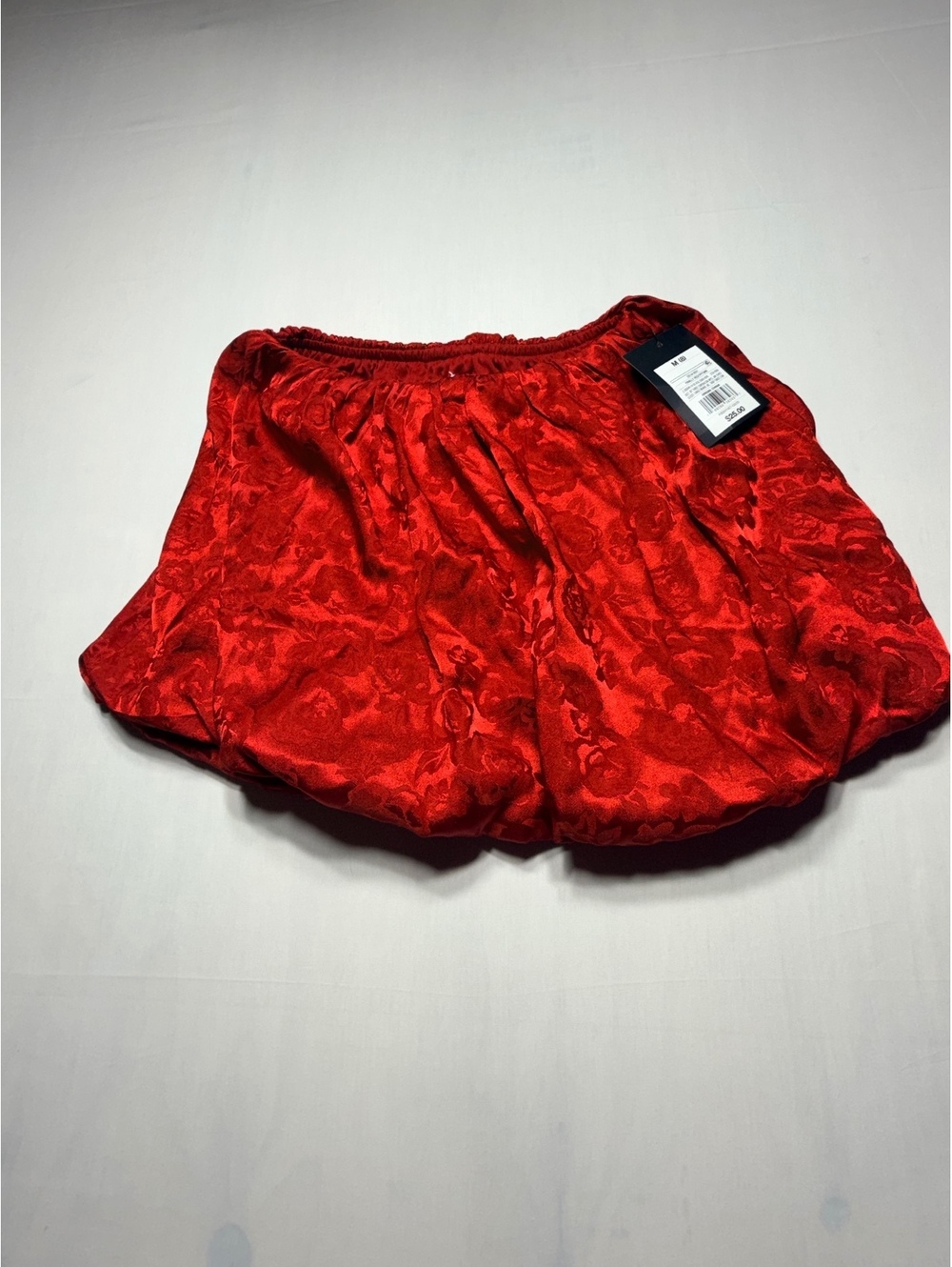 Art Class Red Floral Jacquard Skirt Medium (8)